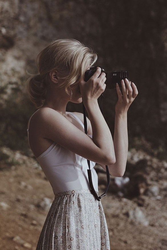 The lady with her camera.