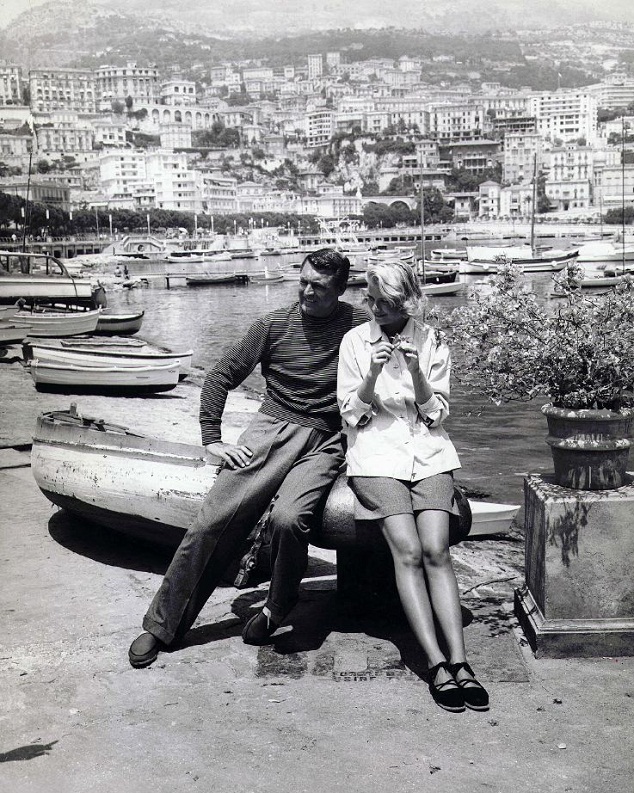 The lady and Cary Grant.