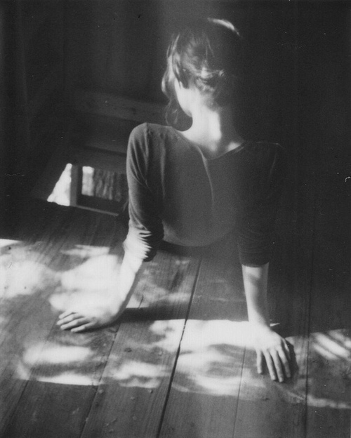 The lady in an attic.