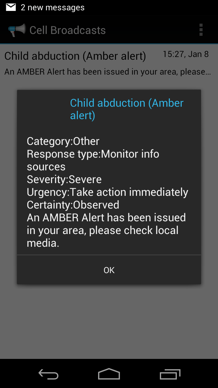Amber Alert.