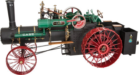 Steam tractor.