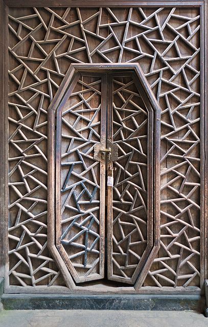 Tessellated Wood Door