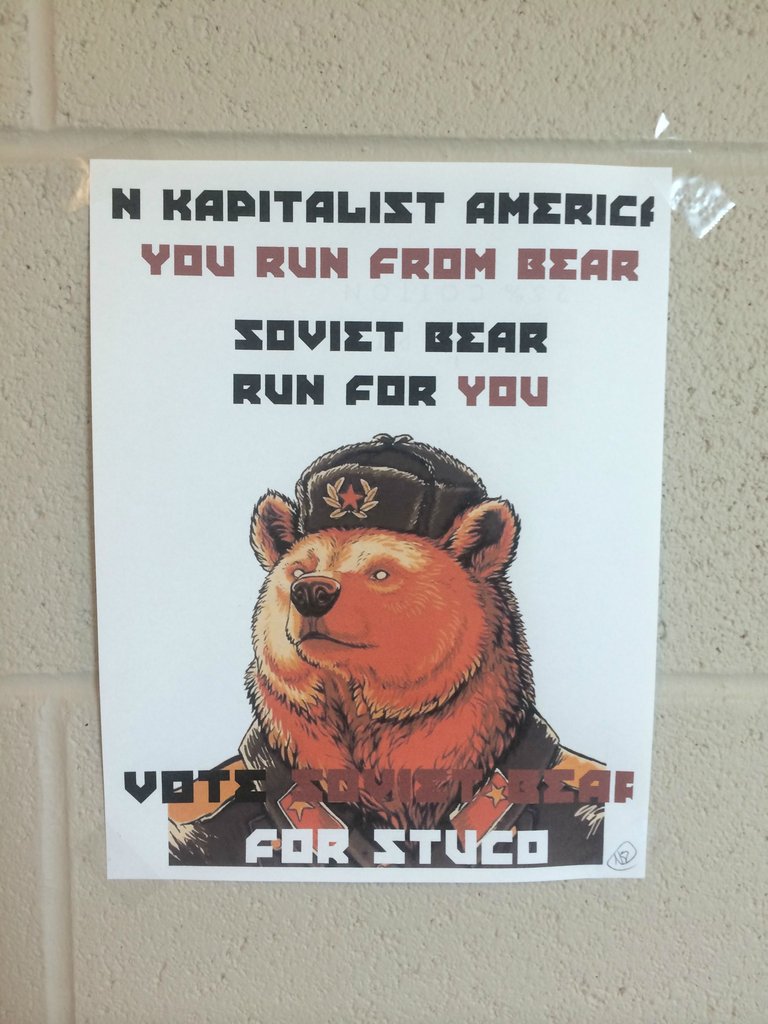 Soviet Bear for Class President.